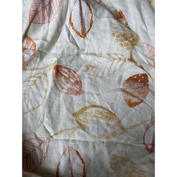 Vintage The Company Store Textured Leaf linen king duvet cover from 2019 - Picture 4 of 12